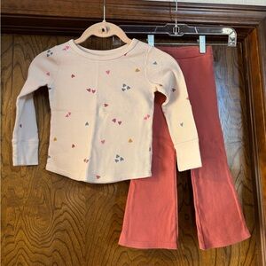 Kids Set with Heart Print